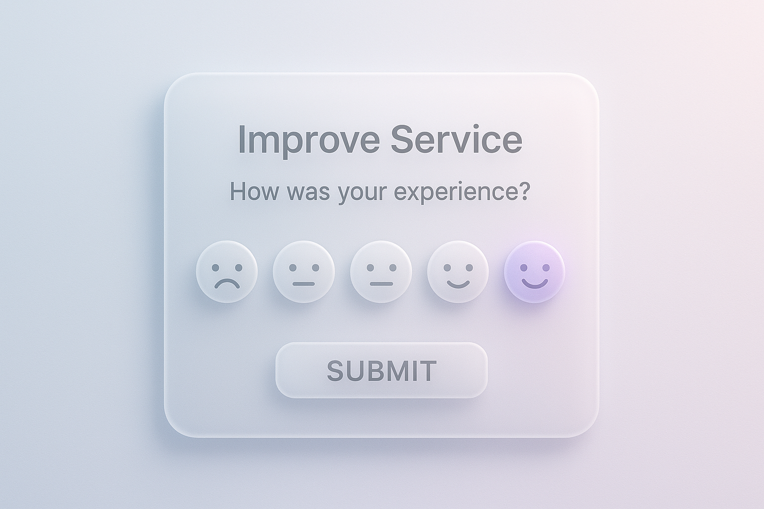 A digital feedback interface illustrating customer engagement and service quality.
