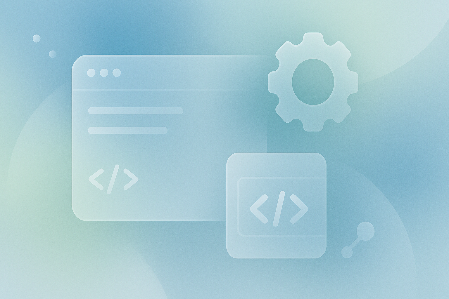 Abstract representation of headless WordPress and modern frontends.