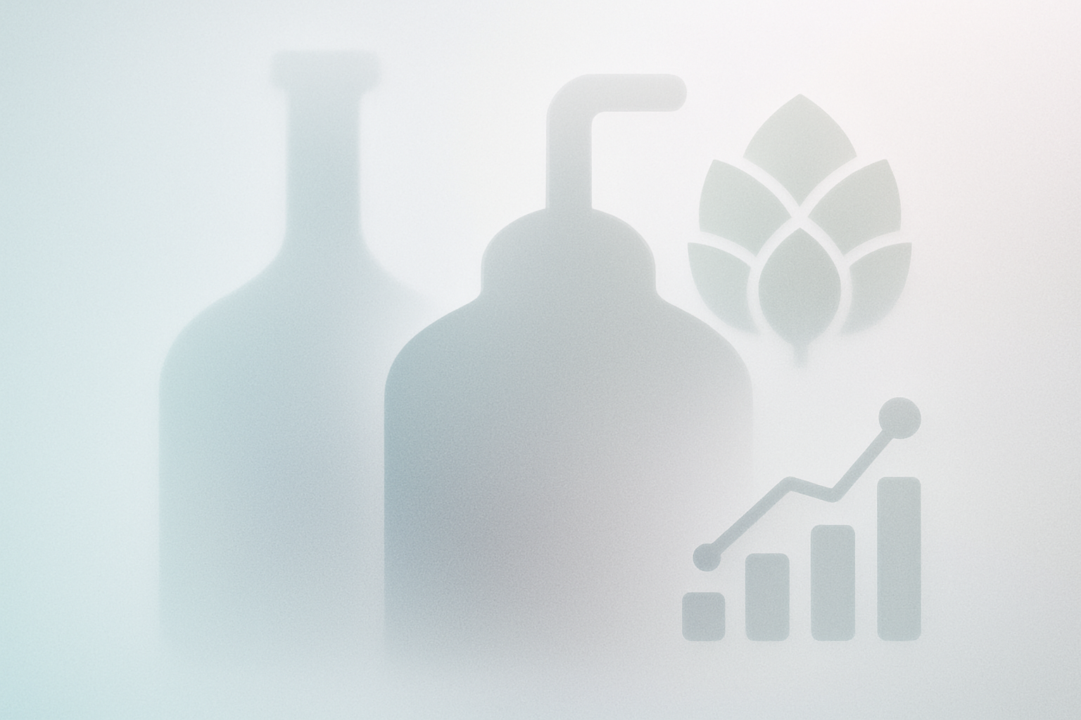 A soft gradient design representing craft brewing analytics.