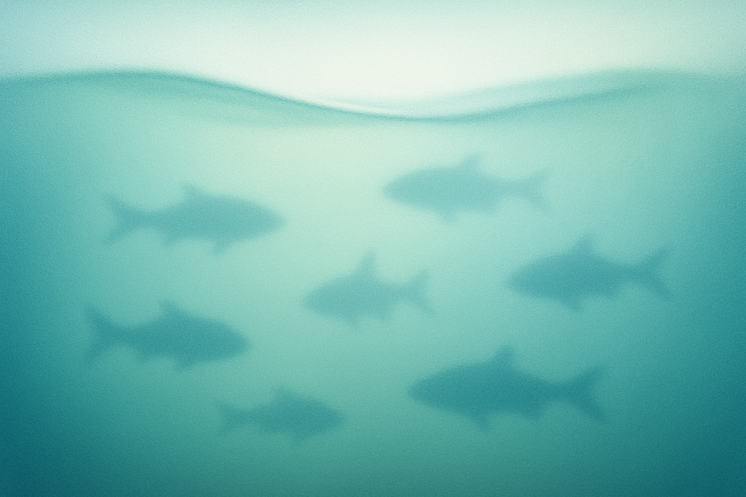 Serene underwater scene representing fishery management app.