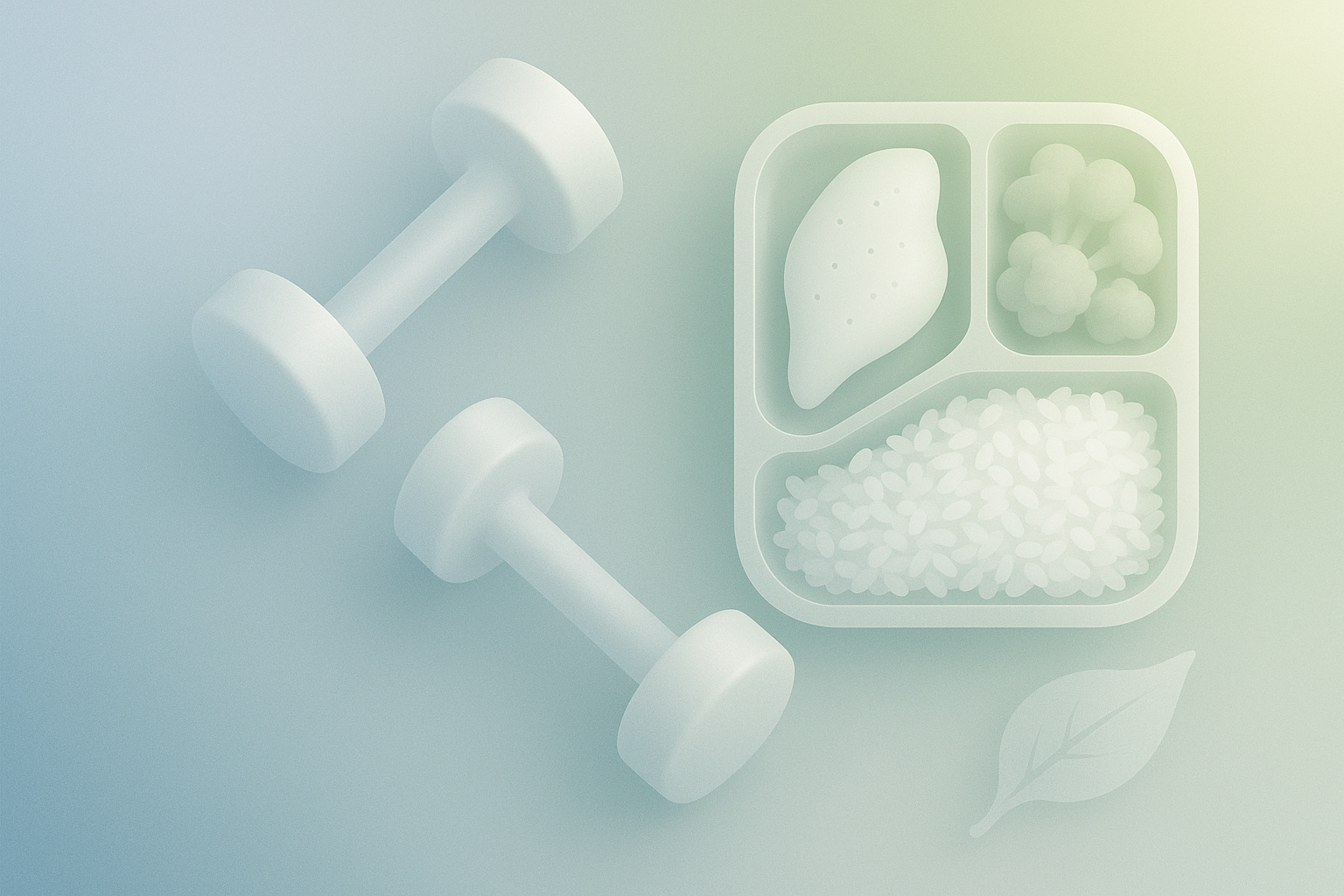 Frosted-glass aesthetic showcasing workout and nutrition tools.