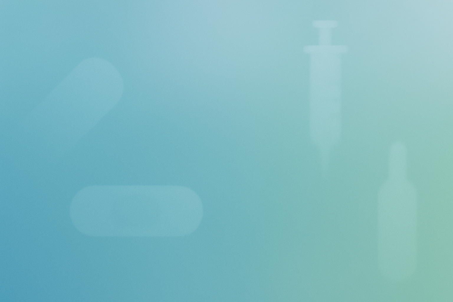 Hero image for MediBox app with abstract medical supply shapes.