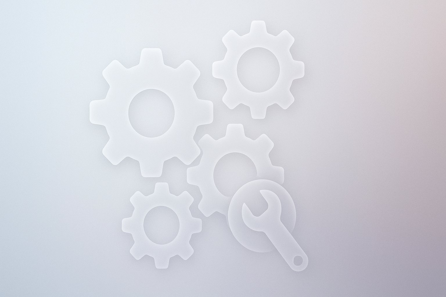 Interconnected gears symbolizing efficiency in maintenance management.