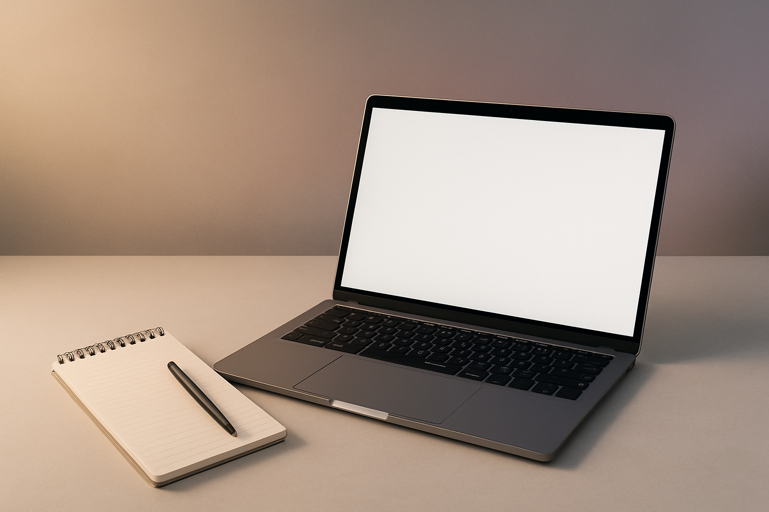 Minimalist workspace showcasing productivity tools for WordPress agencies.