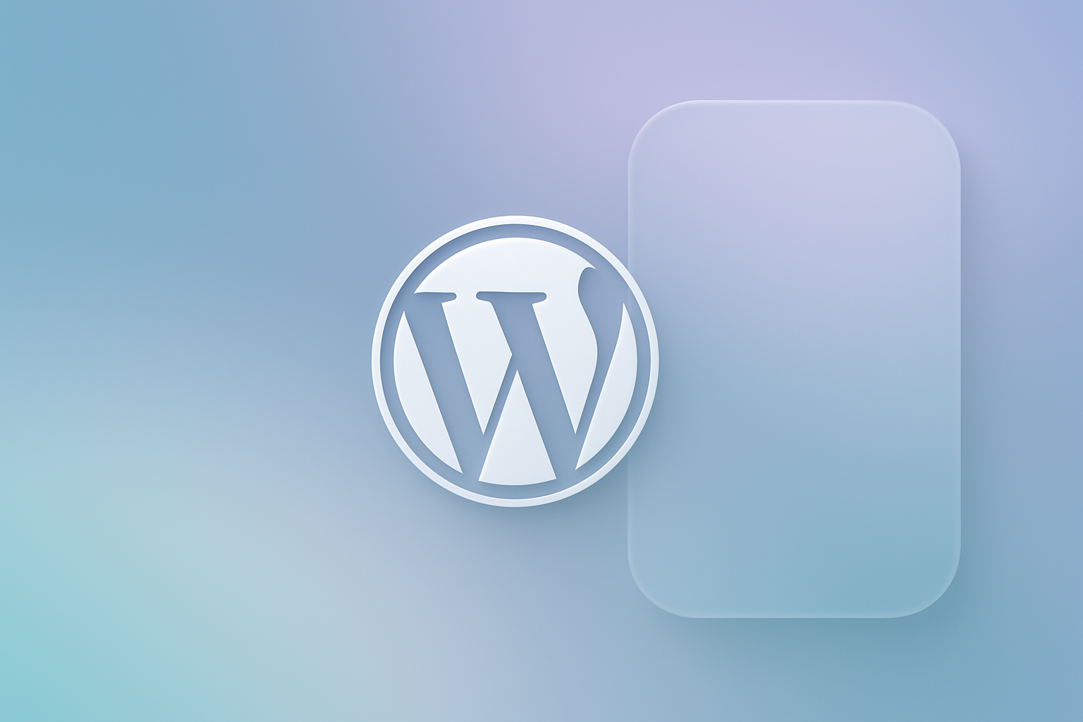 Modern aesthetic representing WordPress theme development trends.